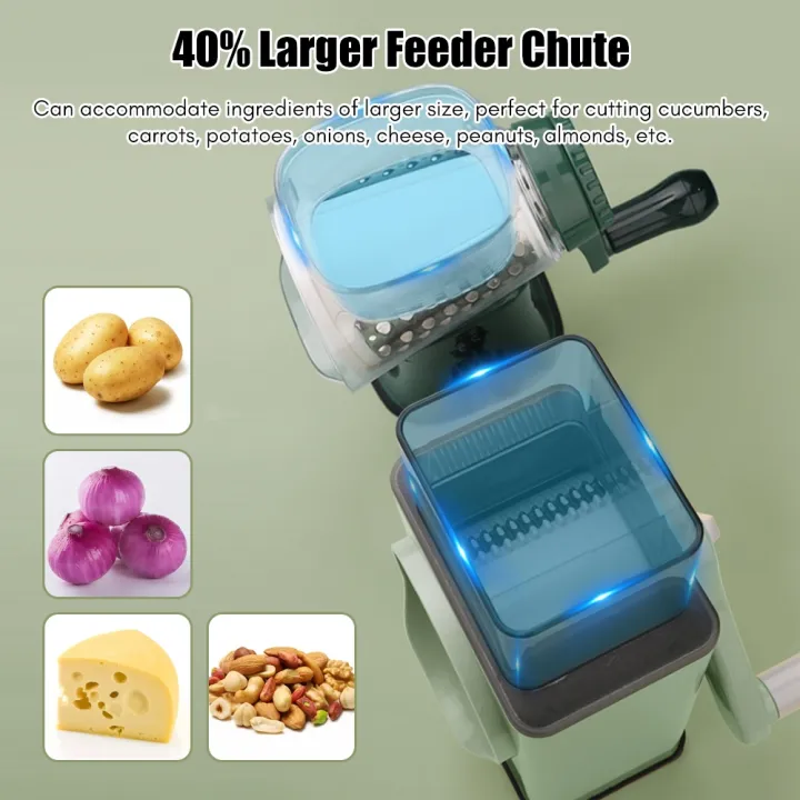 3 In 1 Multifunction Vegetable Slicer Manual Kitchen Cookware Grater Vegetable Chopper Cutter Potato Garlic Shredder